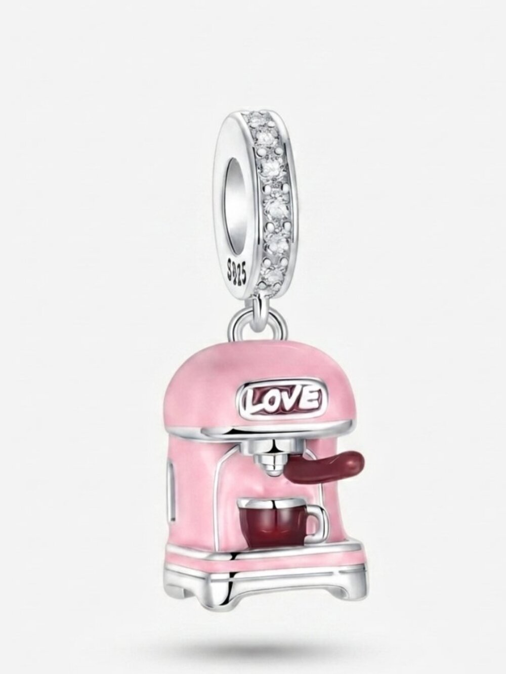 Little Pink Coffee Machıne Charm